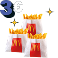3 batatas pequenas 3€
