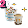 Duopoupanca mini mcflurry e café